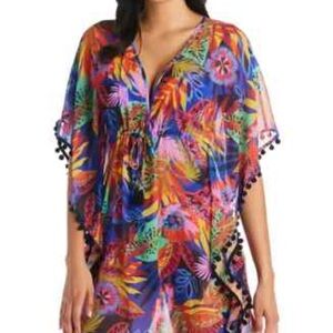 Women's Multicolor Floral Swim Cover-Up MWT